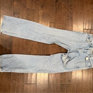 Agolde Classic Blue Straight Jeans